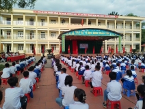Tuyên truyền, phổ biến, giáo dục pháp luật về trật tự an toàn giao thông tại Trường tiểu học xã Tân Thành, huyện Phú Bình
