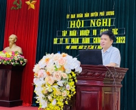Hội nghị tập huấn nghiệp vụ công tác xử lý vi phạm hành chính năm 2022 trên địa bàn huyện Phú Lương