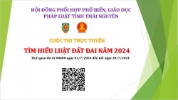 Kế hoạch tổ chức cuộc thi trực tuyến “Tìm hiểu Luật Đất đai năm 2024” trên địa bàn tỉnh Thái Nguyên