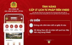 Thực hiện thí điểm cấp Phiếu lý lịch tư pháp qua ứng dụng VNeID