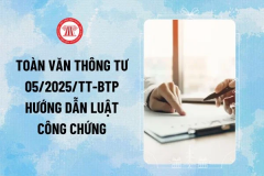 Bộ Tư pháp ban hành thông tư hướng dẫn Luật Công chứng năm 2024