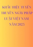 Khẩu hiệu Ngày Pháp luật Việt Nam năm 2025