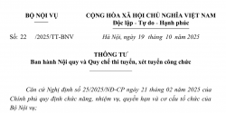 Tăng cường kỷ cương, minh bạch trong thi tuyển, xét tuyển công chức