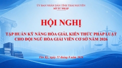 Hội nghị tập huấn kỹ năng hòa giải, kiến thức pháp luật cho đội ngũ hòa giải viên cơ sở năm 2026