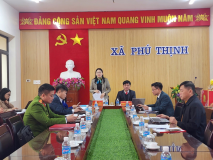 Kiểm tra, giám sát công tác chuẩn bị bầu cử tại xã Phú Thịnh